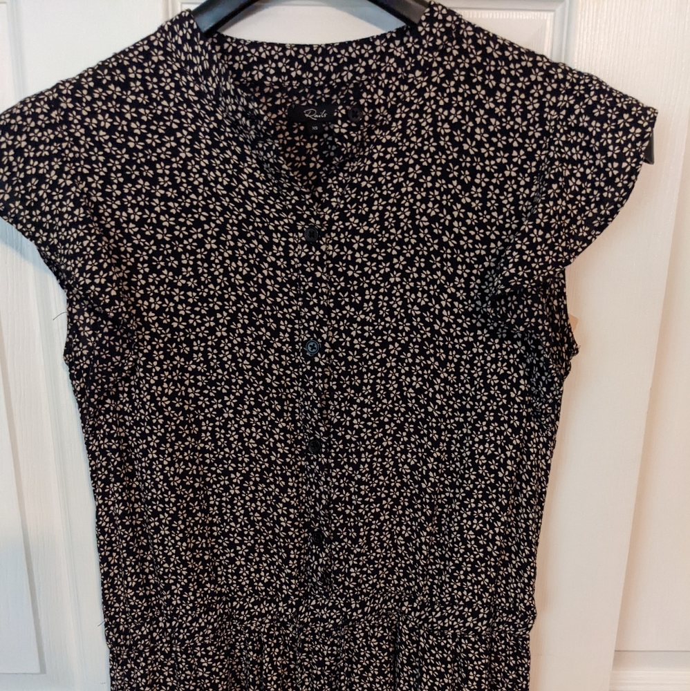 Rails Daisy Print Romper, Size Xs - image 2